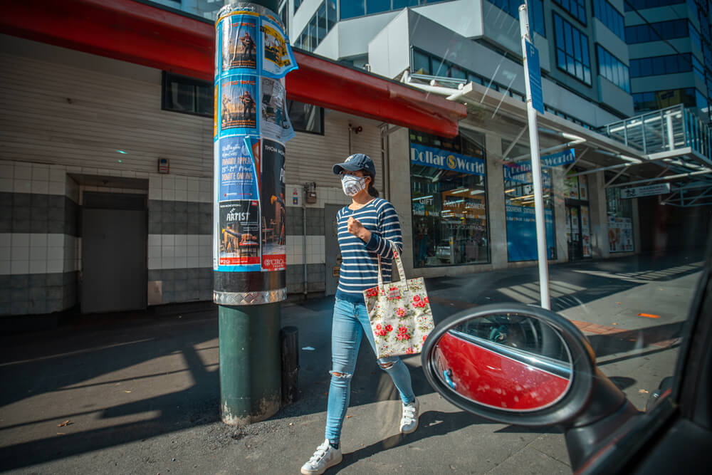 New Zealand The status of Wellington City street and shop after COVID 19 lockdown.