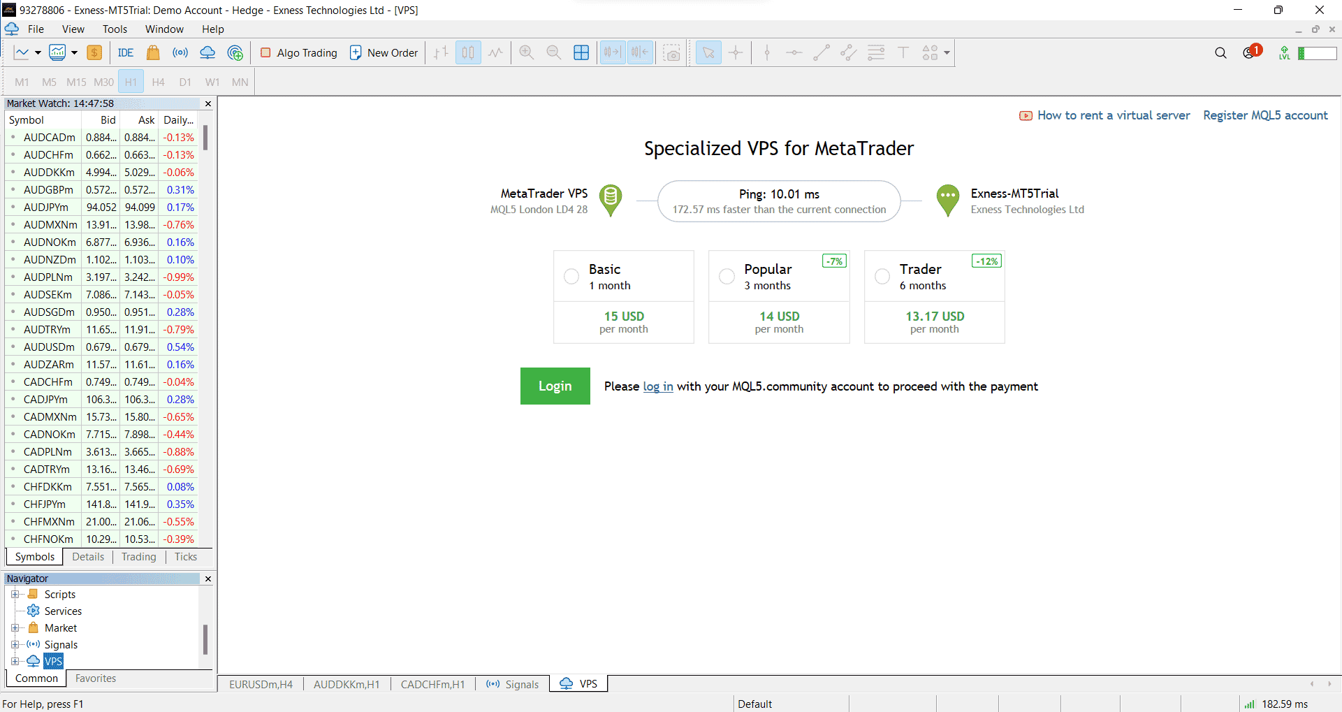 VPS on MT5